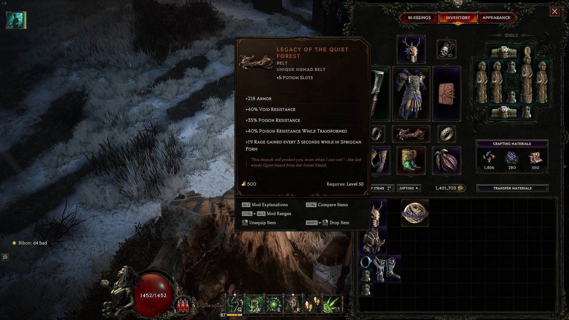 Legacy of the Quiet Forest in Last Epoch (Image via Eleventh Hour Games)